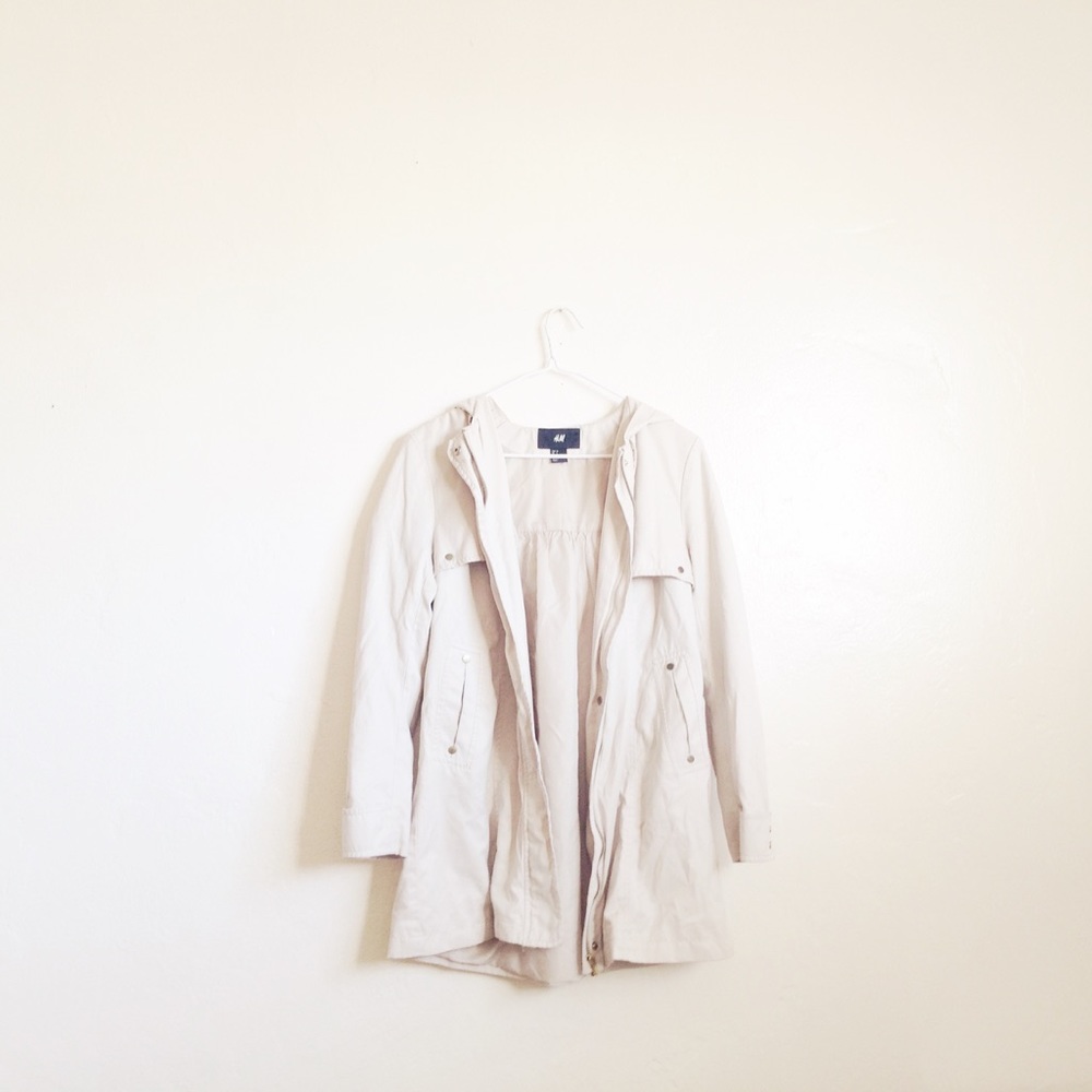 Beige Hooded Jacket